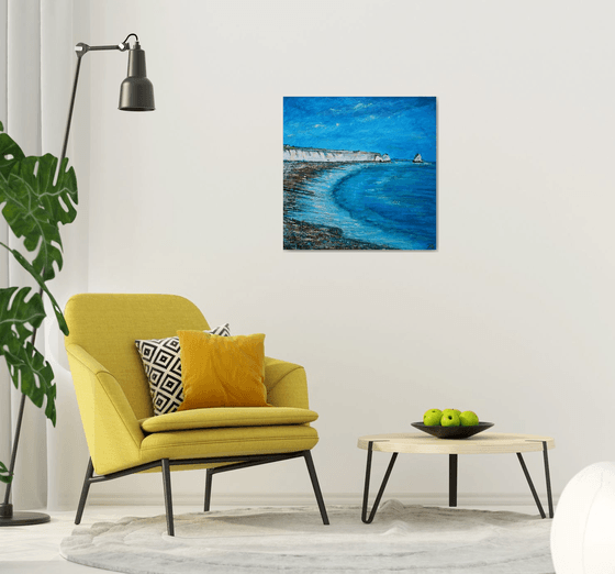 Freshwater Cliffs II ( Large 80 cm x80 cm)