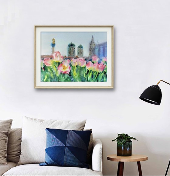 Munich cityscape serenity