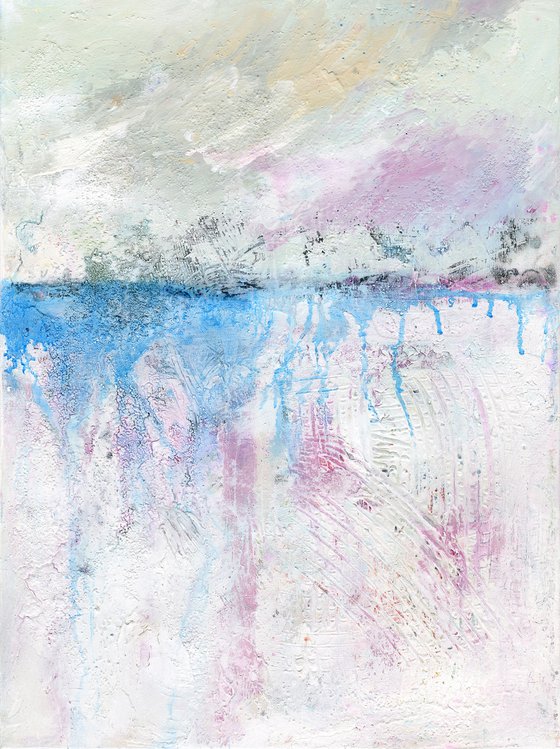 Peaceful Thoughts - Textural Abstract Painting by Kathy Morton Stanion