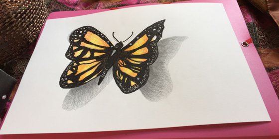 Butterfly 3D Yellow