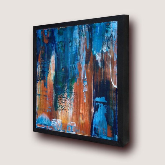 Copper Reflections 5 - abstract painting