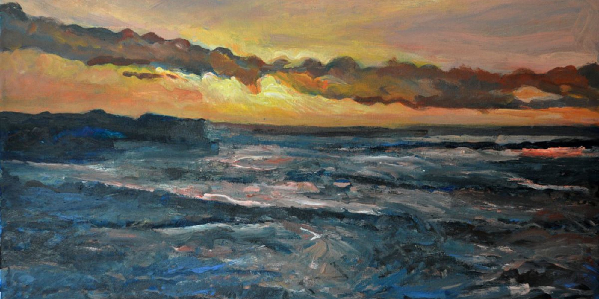 Art of the Day: "Alex Solodov, Sunset on Atlantic Ocean, 2013" by Alex Solodov