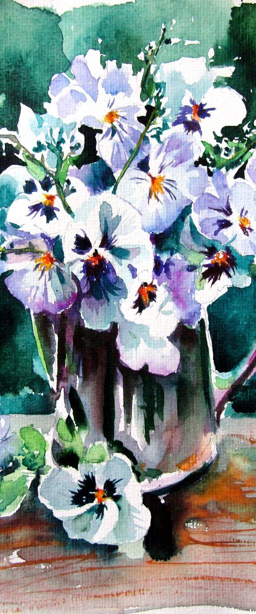 Pansy florals by Kovács Anna Brigitta