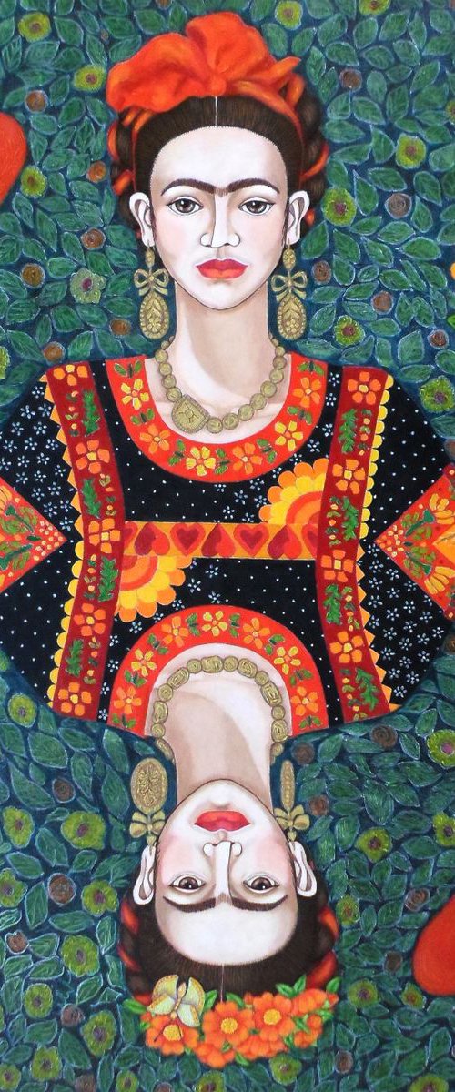 Frida, queen of Hearts by Madalena  Lobao-Tello