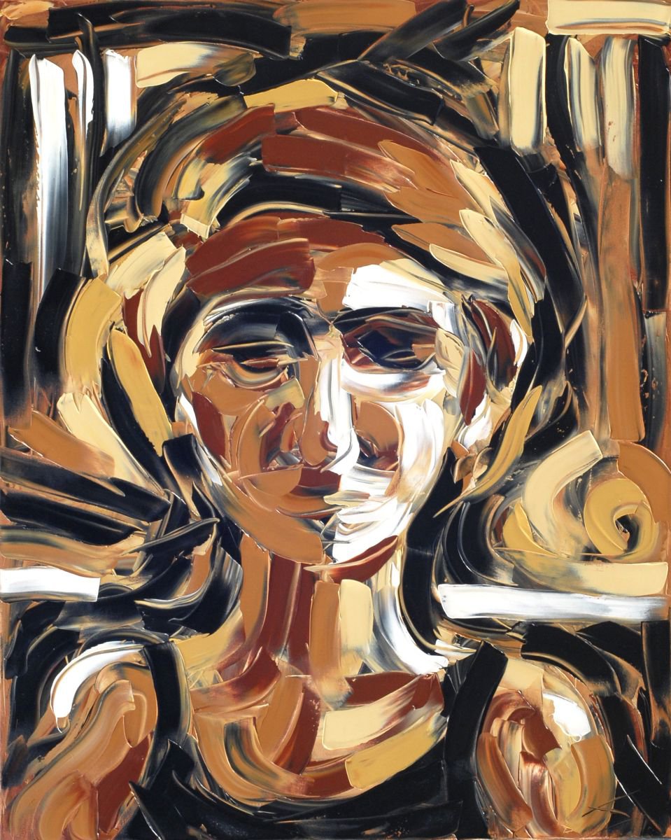 Contemplative Girl By Bill Stone, 48 X 60, Artwork For Sale On Artfinder