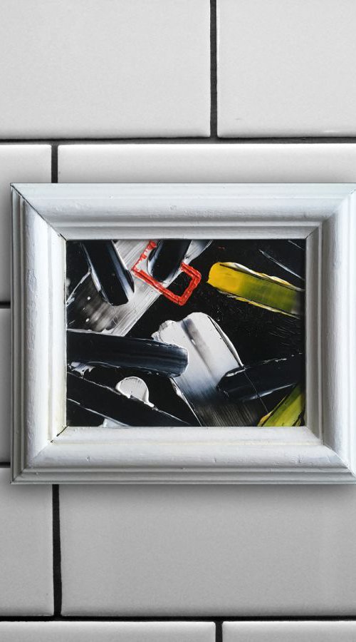 "White Out" - FREE WORLDWIDE SHIPPING - PMS Micro Painting by Preston M. Smith (PMS)