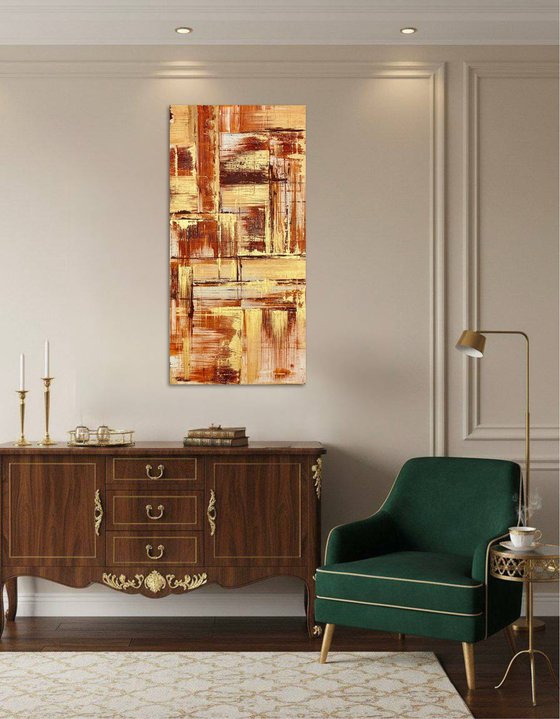 Field of Study Ochre 50x100x2 cm