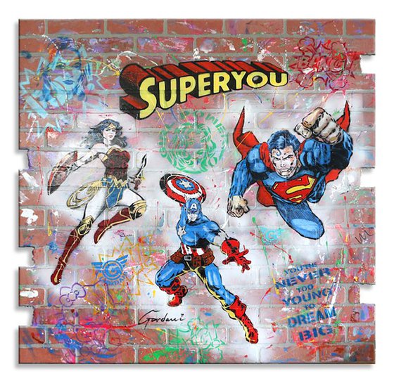 Super You - Original Brick Wall Panel