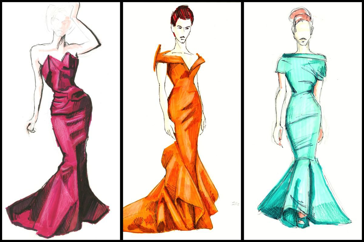 Colorful Dresses by James Simon