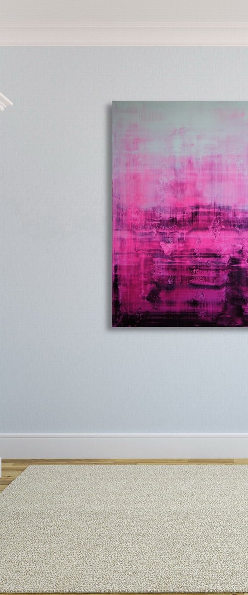 She Likes To Dream In Pink I - 80 x 120 cm - XXL (32 x 48 inches) by Ansgar Dressler