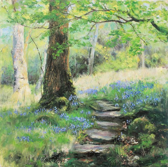 Path through the bluebells