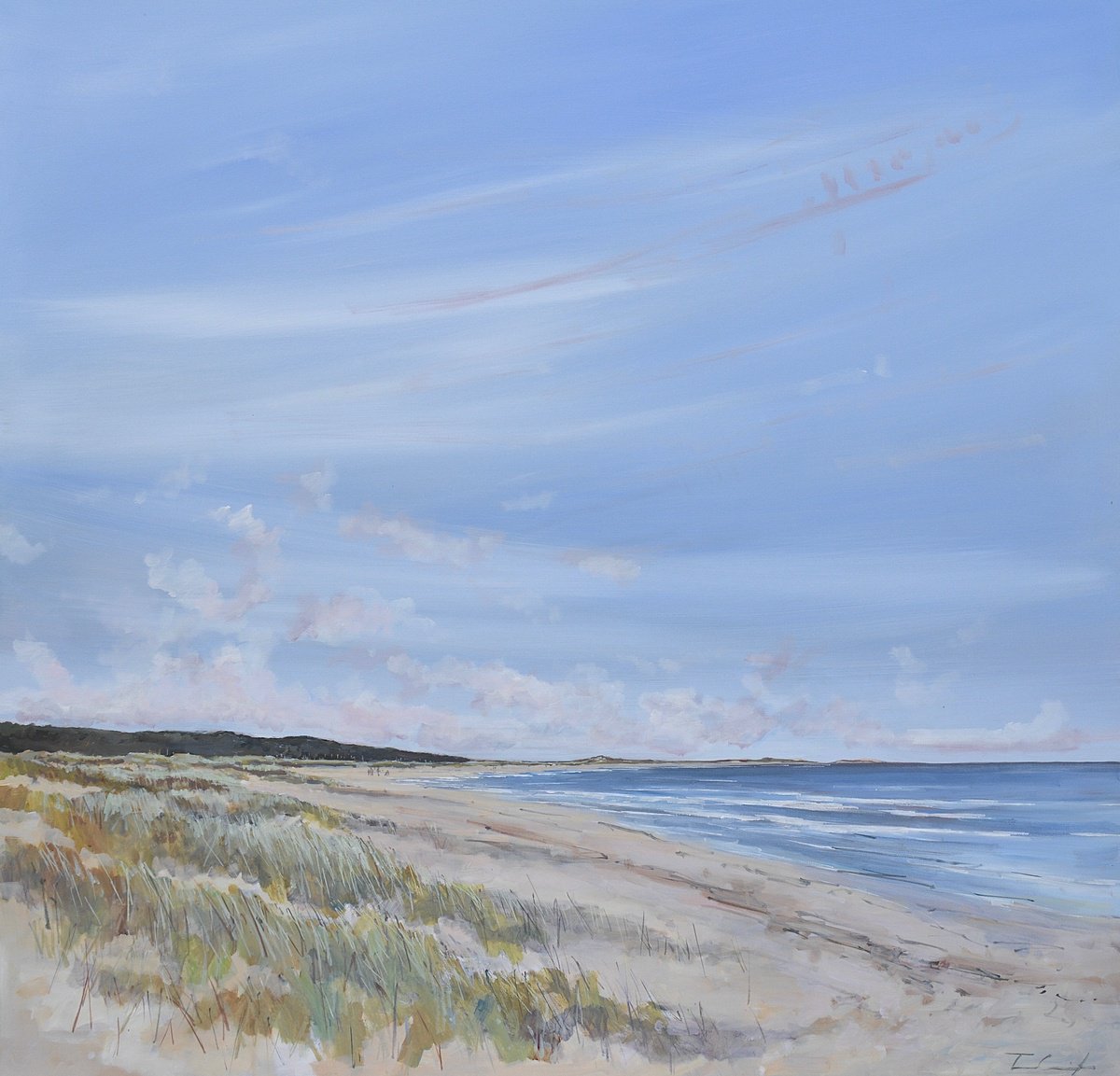  Holkham New Dunes And View By Tom Cringle, 39 X 39, Artwork For Sale On Artfinder