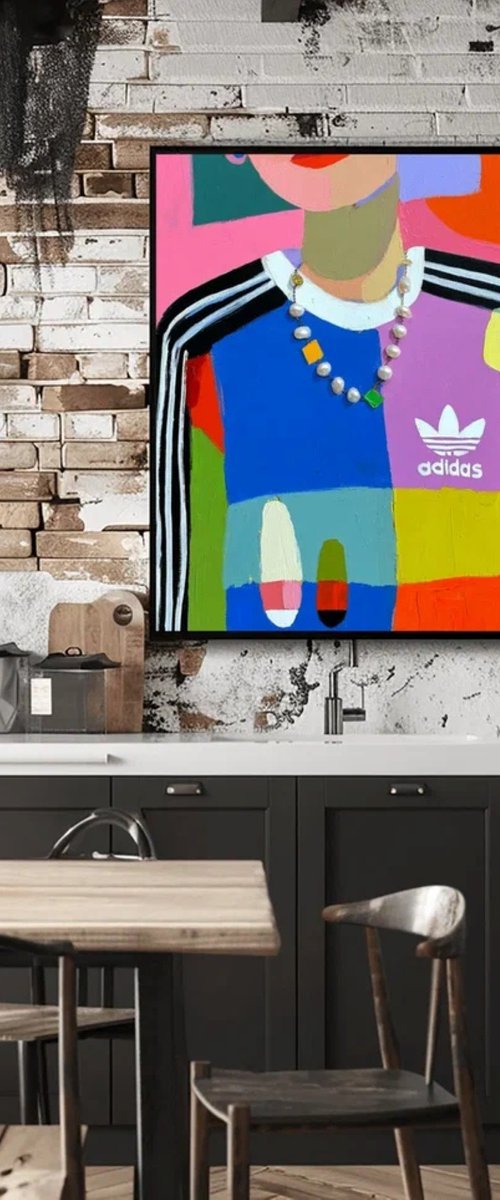 Blue Adidas Tracksuit by Sasha Robinson
