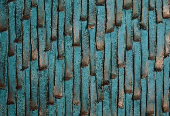 Copper Bark #03 | Textured Wall Sculpture