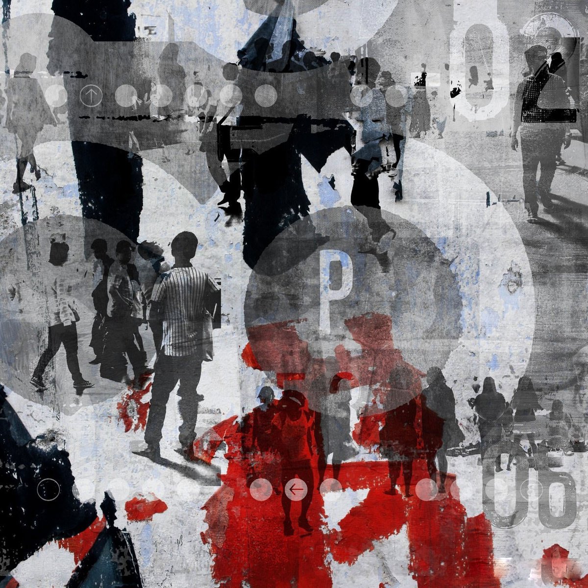 Abstract Photograph , Human Crowd Viii By Sven Pfrommer, 39 X 39, Artwork For Sale On Artfinder