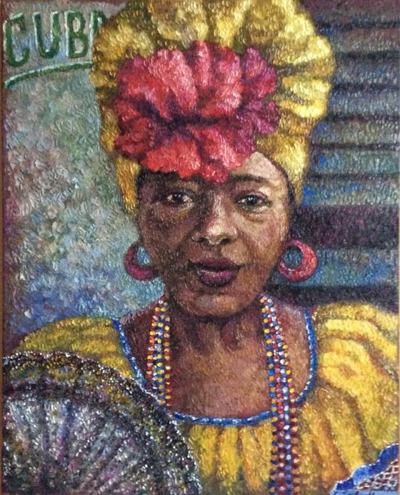 portrait of a Cuban woman