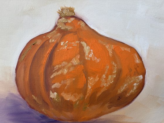 A small pumpkin. still life