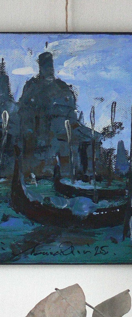 Venice Canal Grande in Blue by Marin Victor