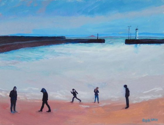 Group Of Five At Anstruther