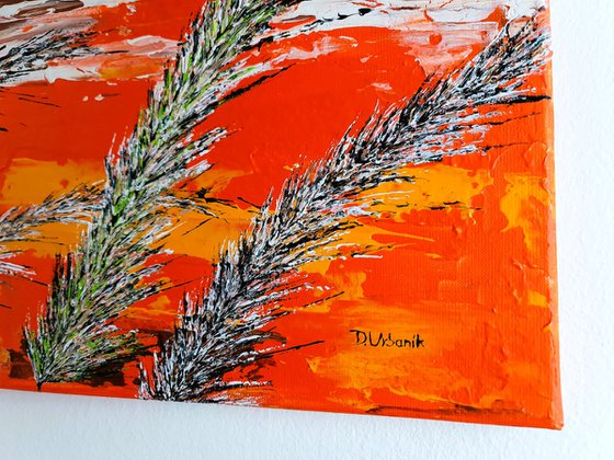 Grass In Brown Color