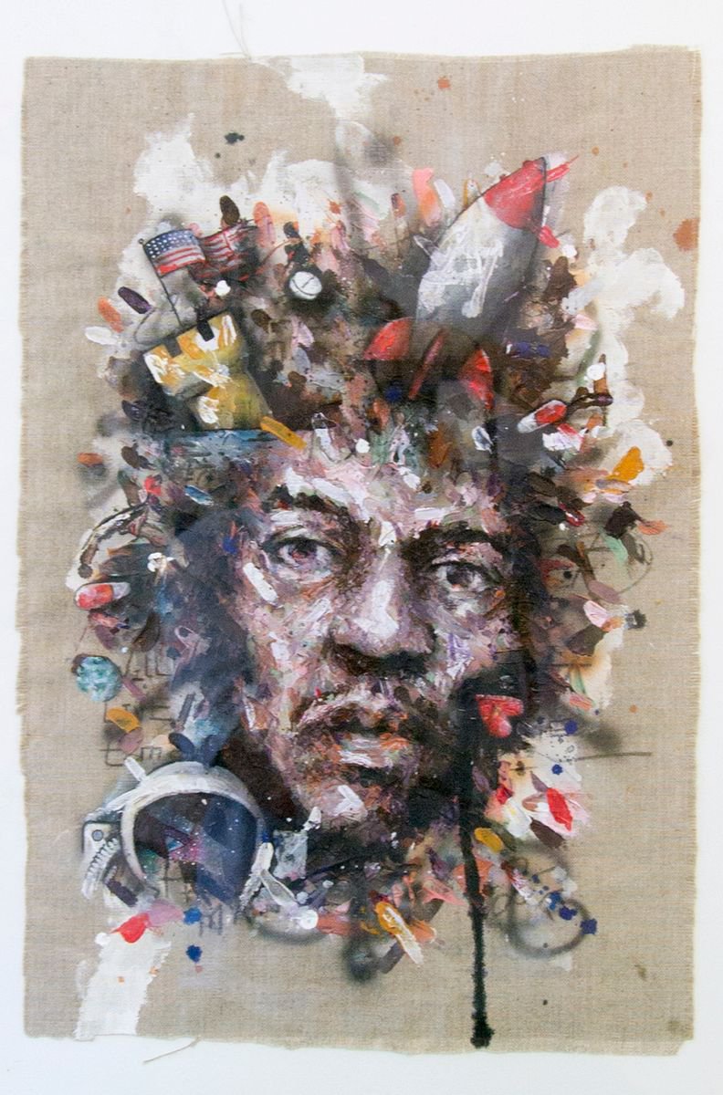 Jimi Hendrix by Frank Hoogendoorn