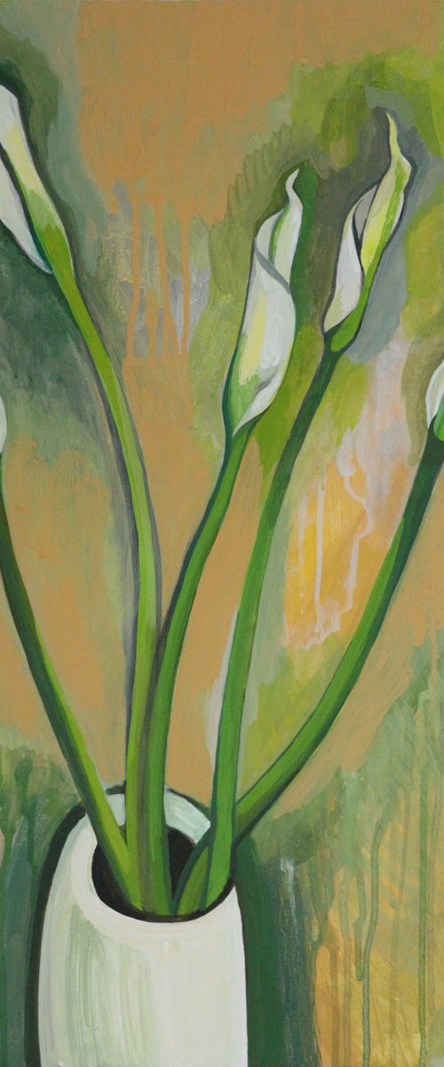 Calla lilies by Marina Gorkaeva