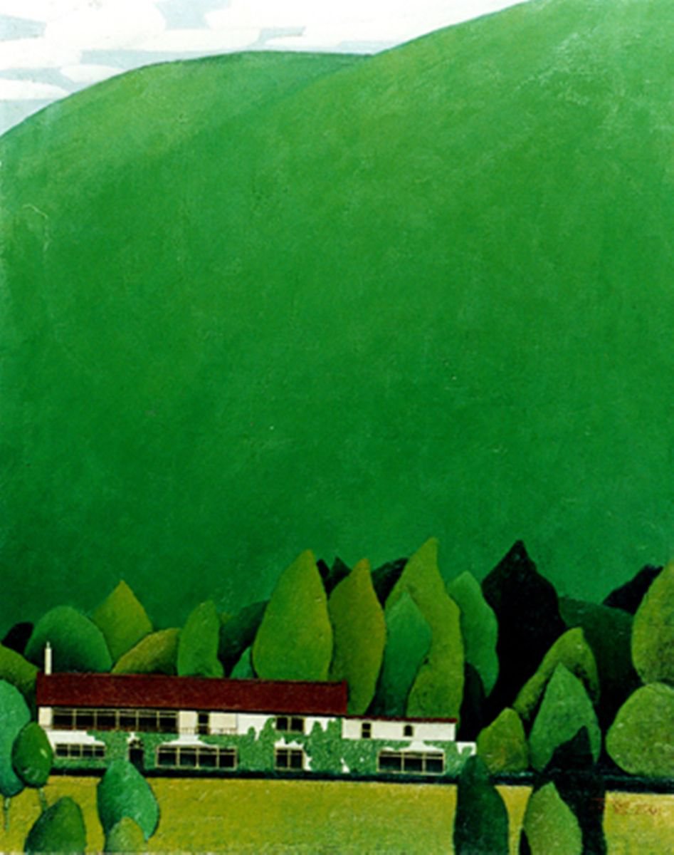 Landscape Oil Painting By Zhi Li, 35 X 46", Xiajiahe Studio, Original Artwork