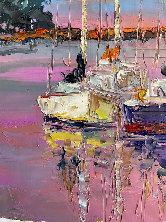 Evening boats