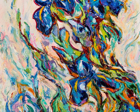 Blue Irises Dance