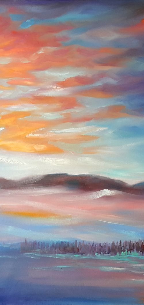 Between sky and earth by Mary Voloshyna