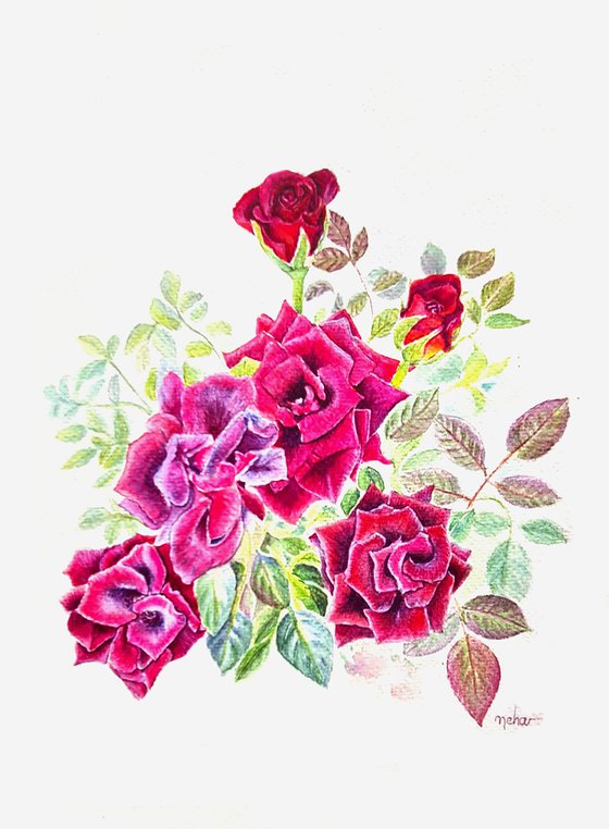 A bouquet of roses