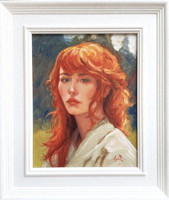 Woman with Red Hair.