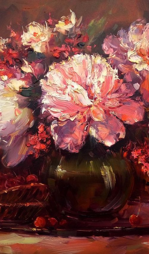 Peonies by Artem Grunyka