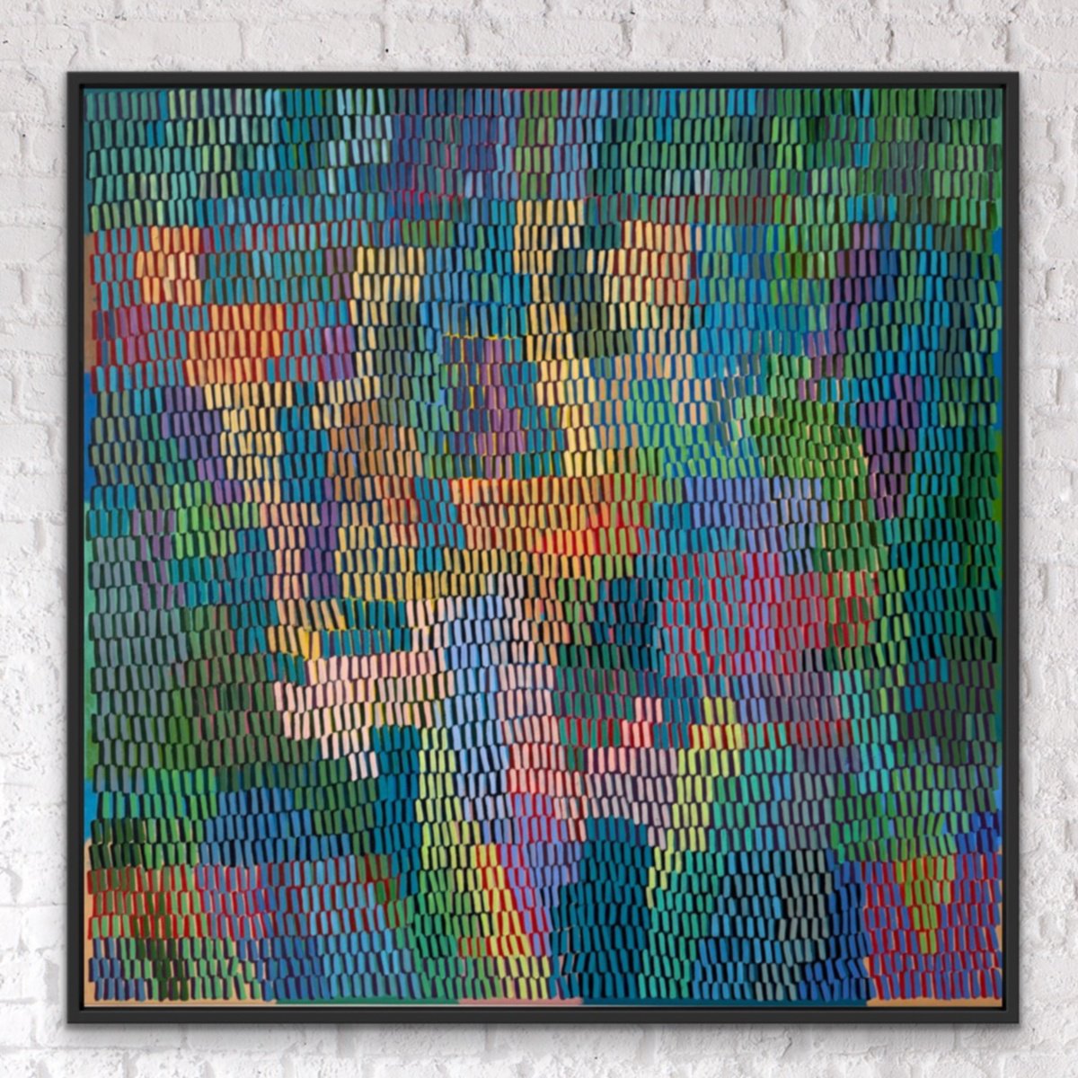 Expressive Abstract Acrylic Painting By Ketki Fadnis, 48 X 48", Flourish, Original Artwork