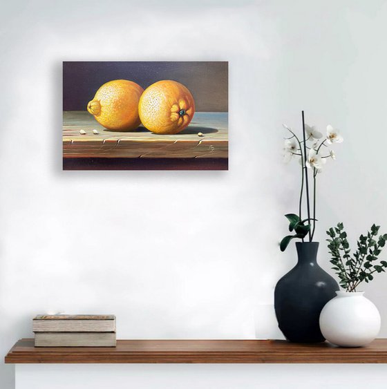 Still life with lemons