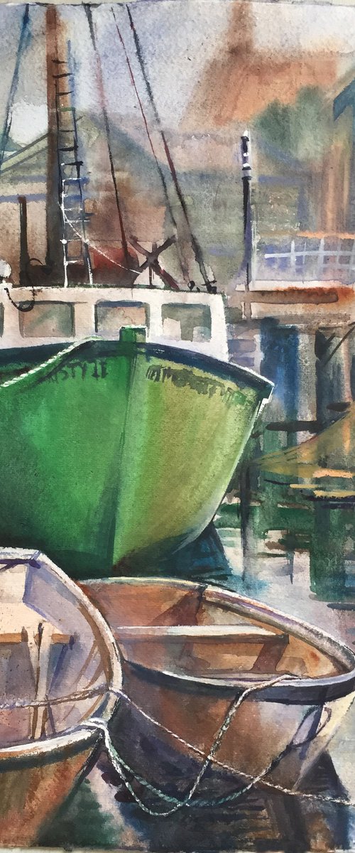 Fishing boats. by Natalia Veyner
