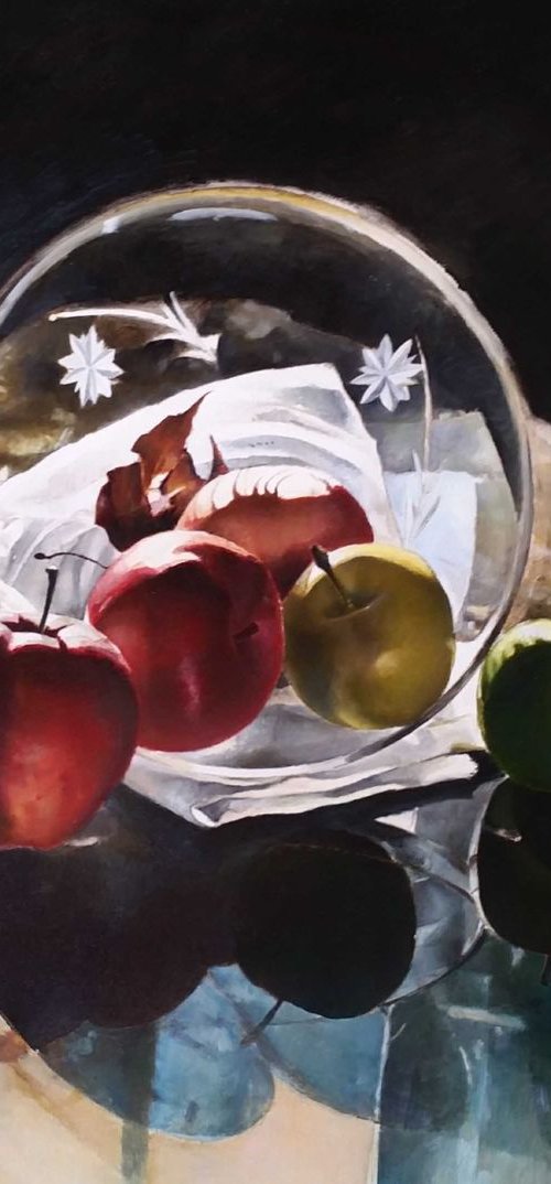 Five Beautiful Apples by Rimas Nakrasas