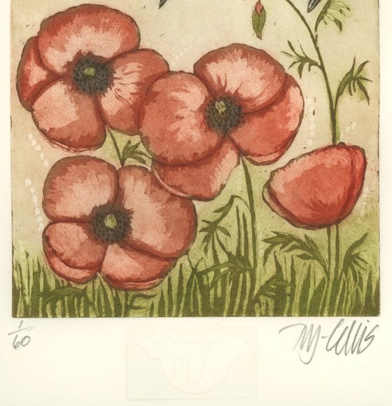 Swallows and Poppies