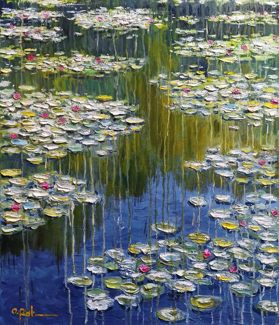 Impression. Water lilies