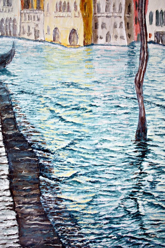 Grand Canal from Erberia field. Venice. Diptych. (Two paintings).Gran Canal desde campo Erberia. Venecia. Diptico.(Dos cuadros).