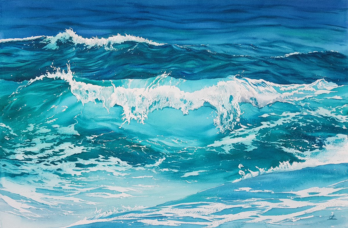 Ocean waves #24 by Svetlana Lileeva