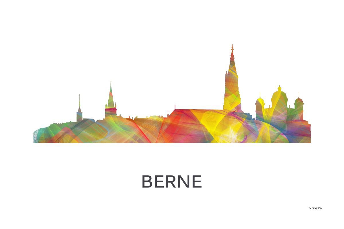 Berne, Switzerland Skyline WB1 by Marlene Watson