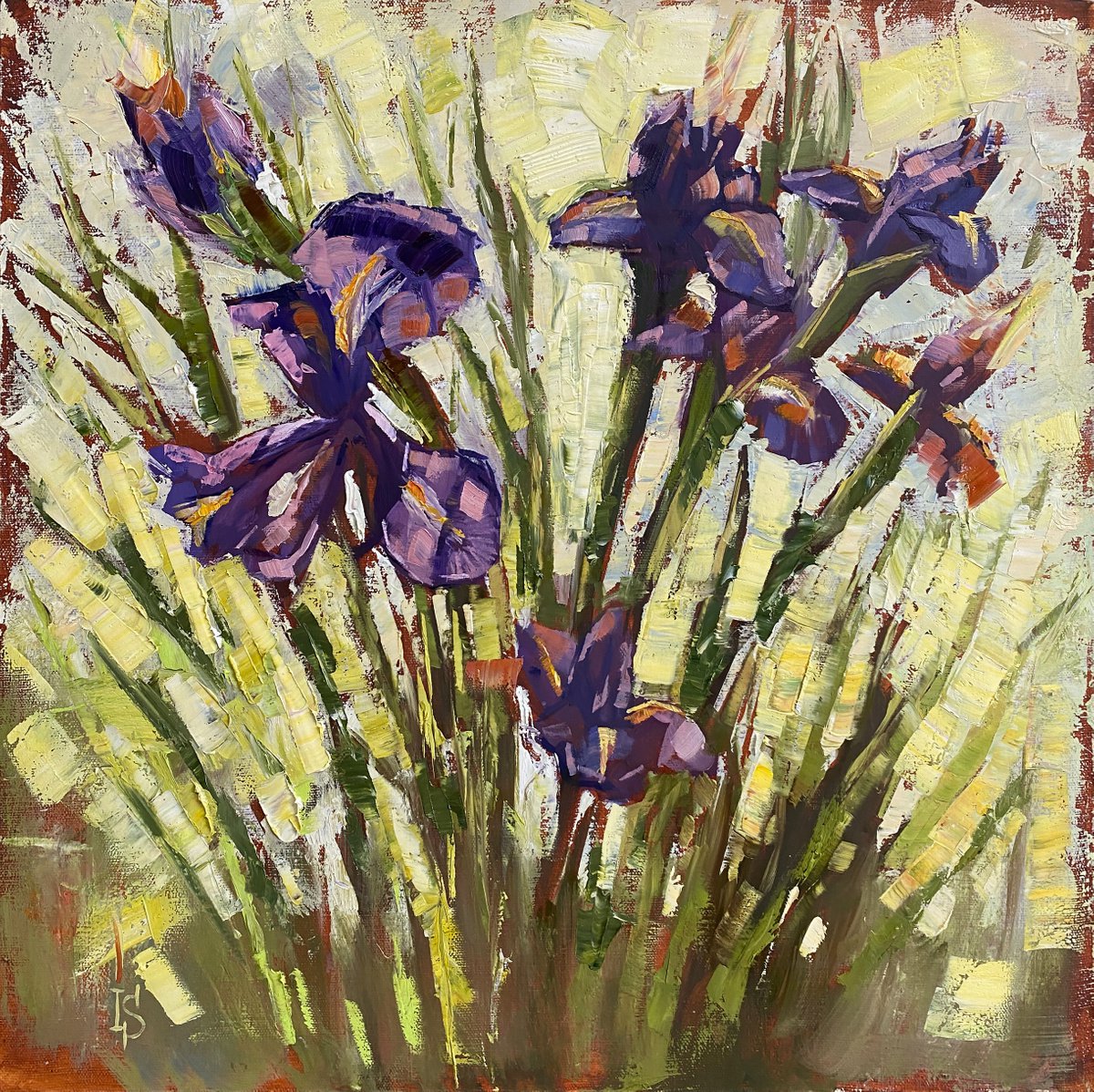 Sunny Irises by Irina Sergeyeva