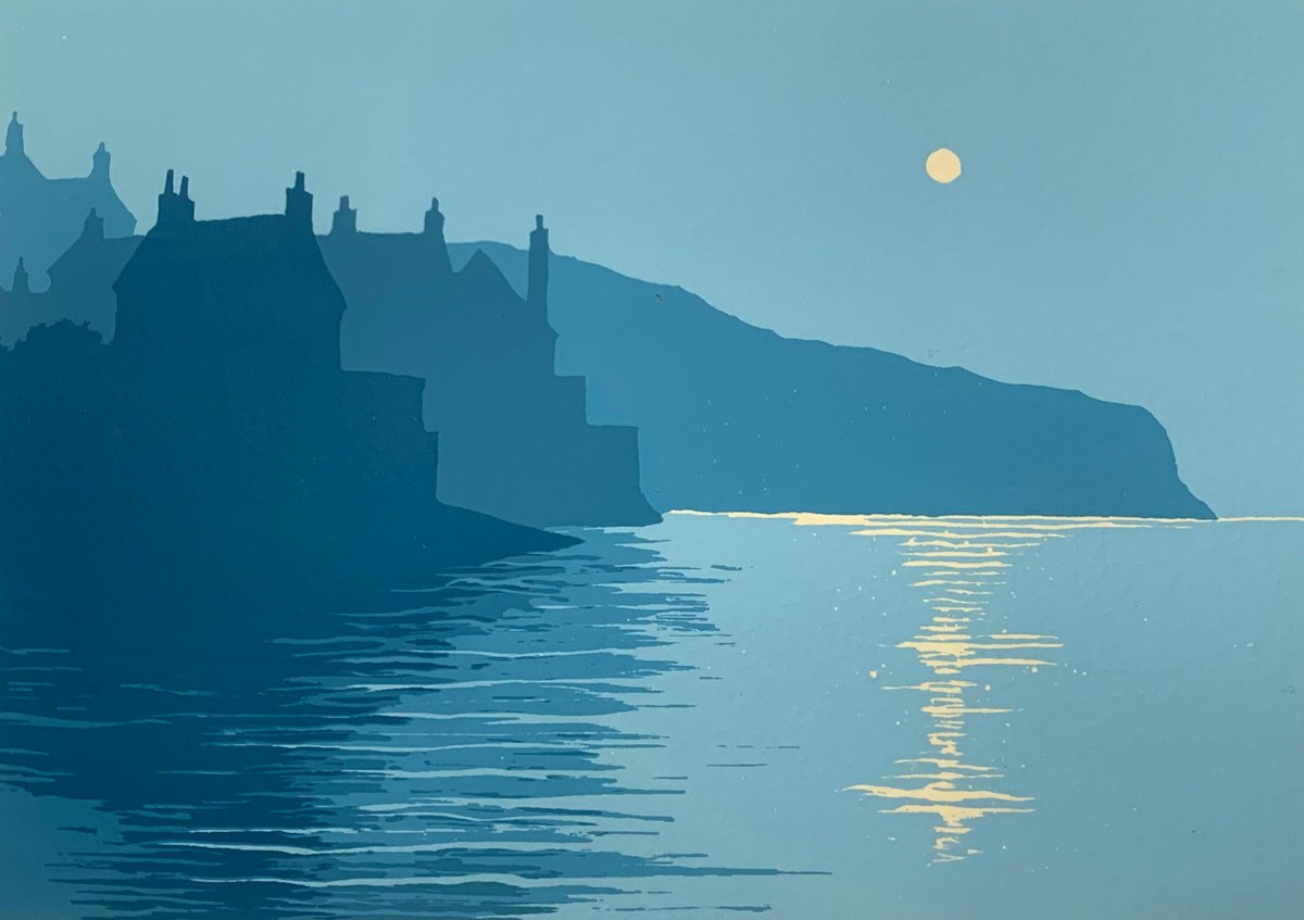 Impressionistic Landscape Screenprint By Ian Scott Massie, 15 X 11, Robin Hood