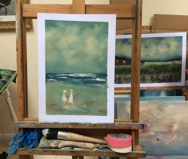 The Shell Seekers Impressionist Seascape 10 Artfinder