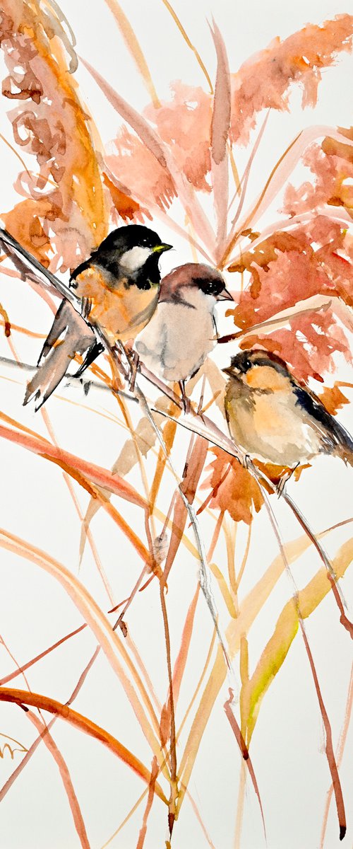 Sparrows in the Fall by Suren Nersisyan