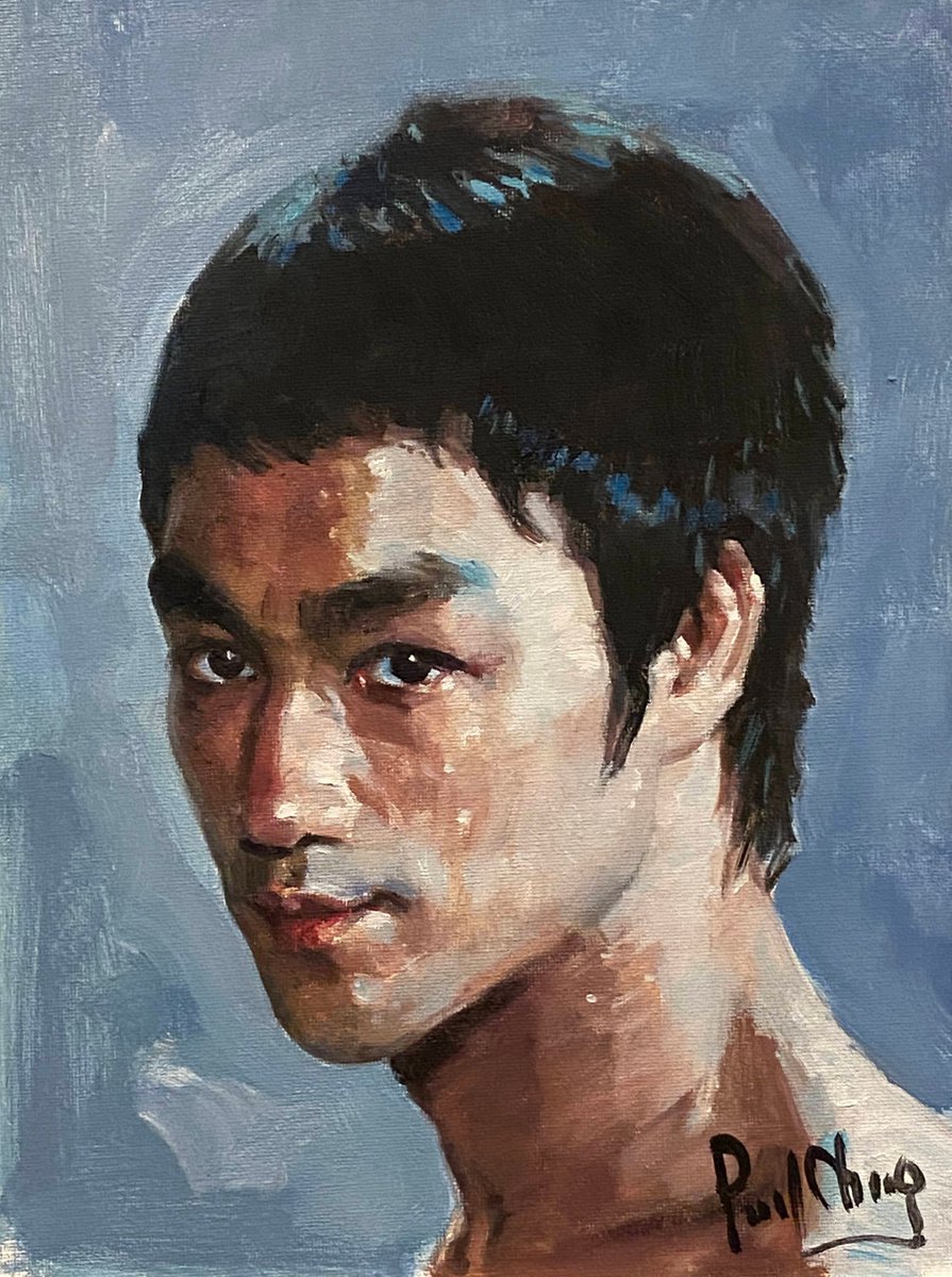 Bruce Lee Portrait by Paul Cheng