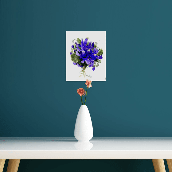 Violet Flowers From Garden