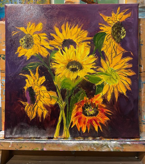 Aging Sunflowers