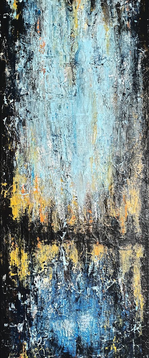 Abstract in Blue by Misty Lady - M. Nierobisz